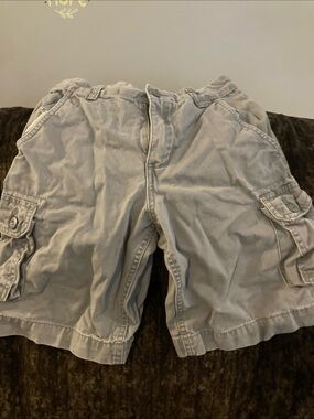 Faded Glory Light Gray Cargo Shorts for Kids
